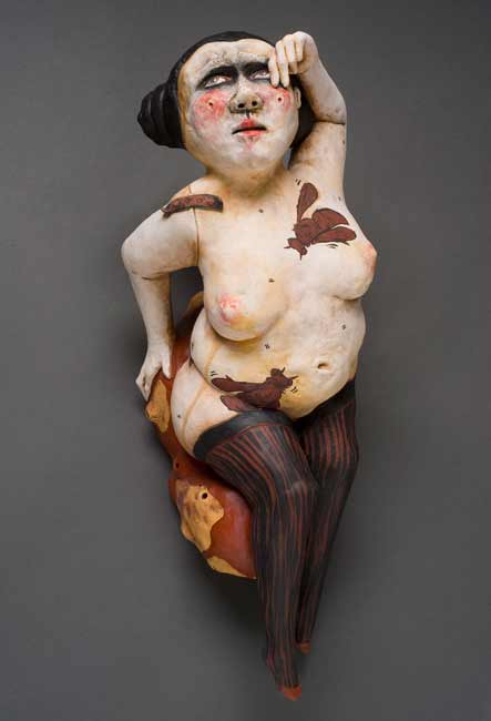 James-Tisdale-7088 figurative ceramic sculpture, nude woman