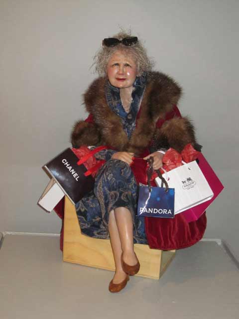 Maria Saracino shopper art doll