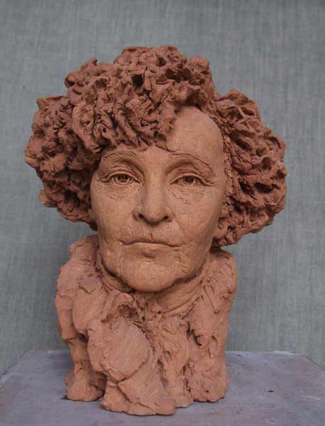Nacera-Kainou-Colette portrait sculpture bust