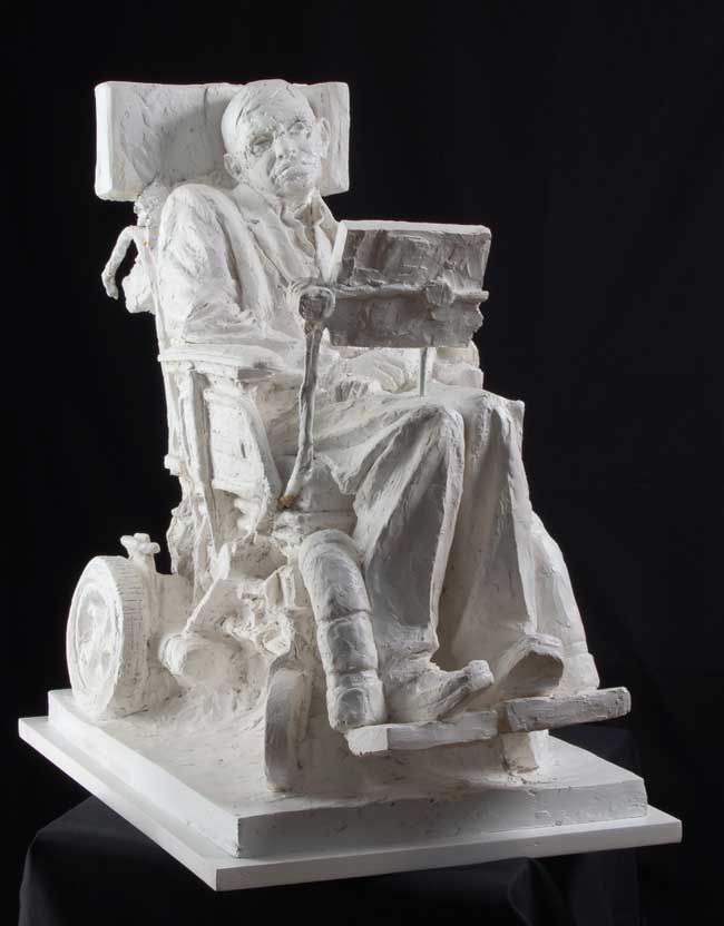 Eve-Shepherd-8Stephen-Hawking portrait sculpture Stephen Hawking